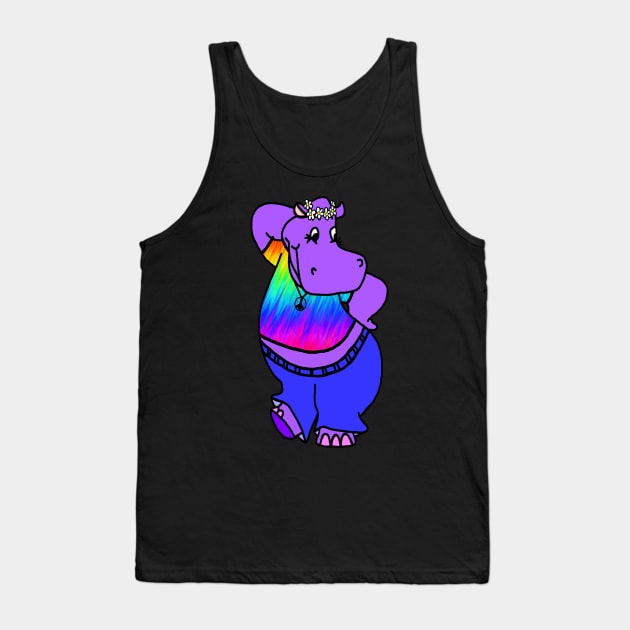 Hippie Hippo Tank Top by imphavok